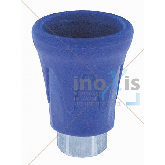 Protection buse inox PVC bleu F1/4"